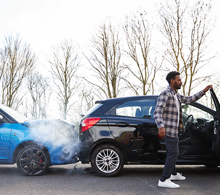 A man opening the car door